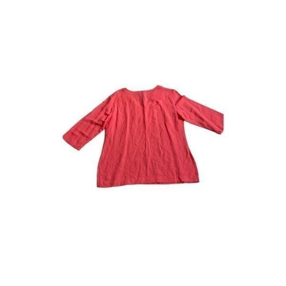 LINEN Coral  Tunic Shirt size M - Picture 2 of 9
